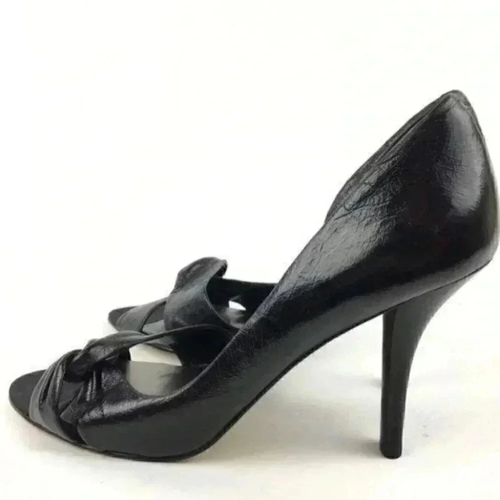 New Nine West Heels 9.5 Nwjojus Leather Dorsay - Picture 4 of 9